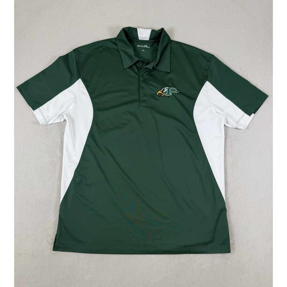 Sport-Tek Prosper Eagles Colorblock Performance Polo Green Men's L - Picture 11 of 16
